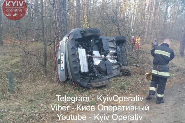 Под Киевом произошло масштабное ДТП с грузовиком