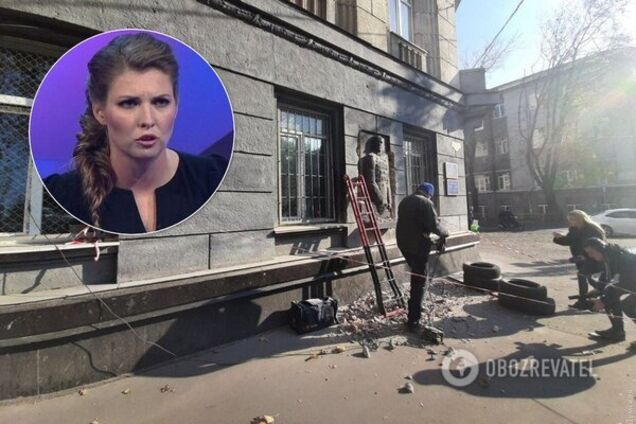 Скабеева снова истерит из-за барельефа Жукову в Одессе