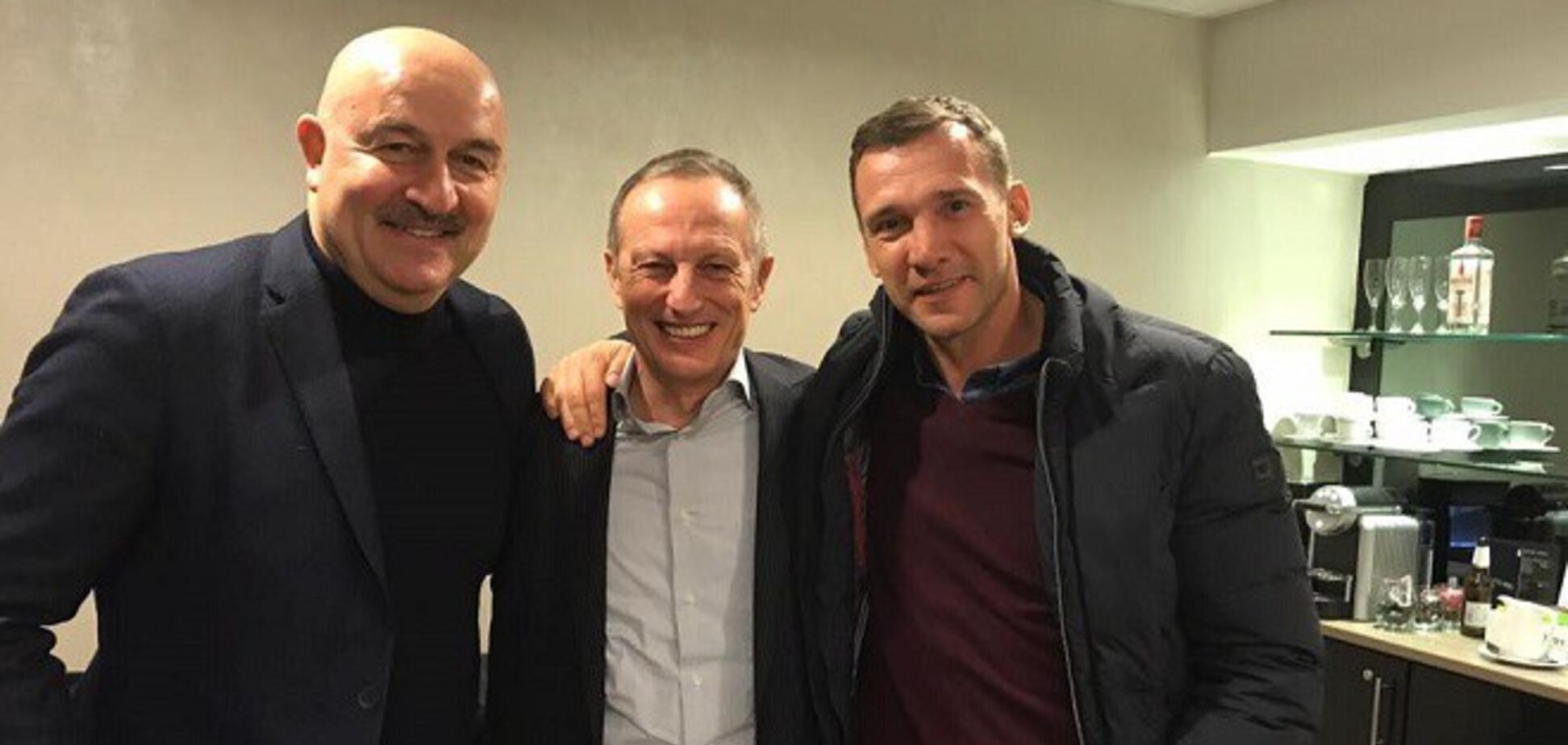 Станислав Черчесов и Андрей Шевченко