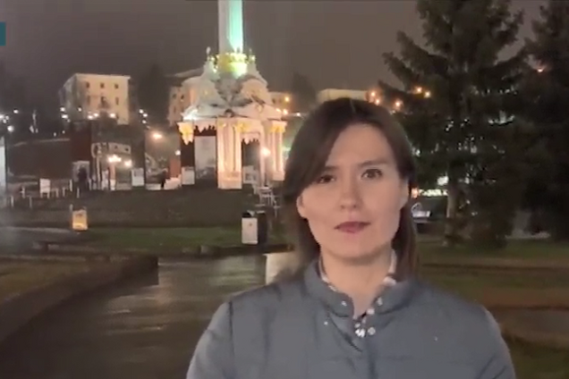 Пропагандистка Звезды сняла сюжет на Майдане