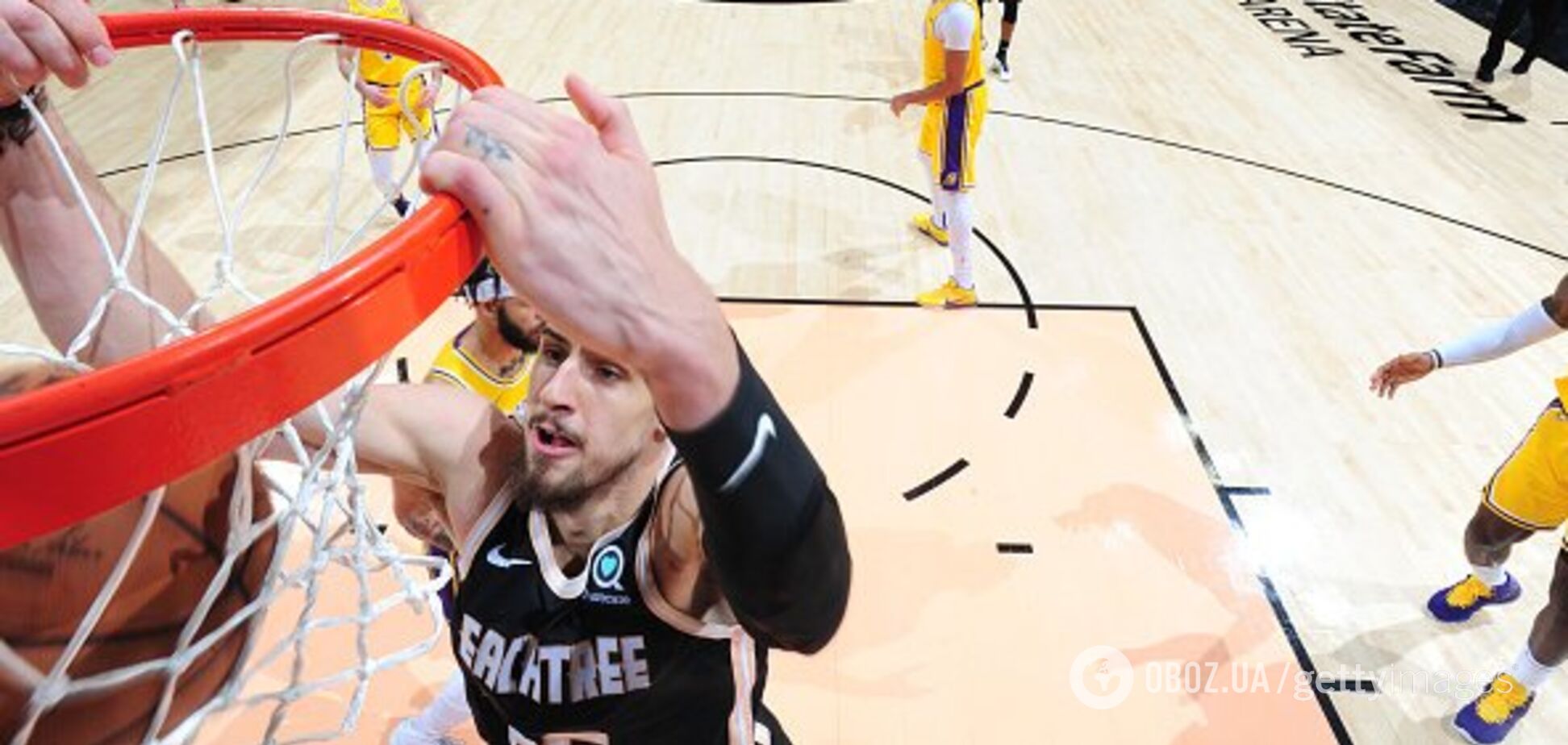 Українець Лень виконав ефектний данк у НБА – фото, відео