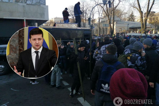 'Сопротивление старых элит': Зеленский отреагировал на жесткие стычки под Радой из-за рынка земли