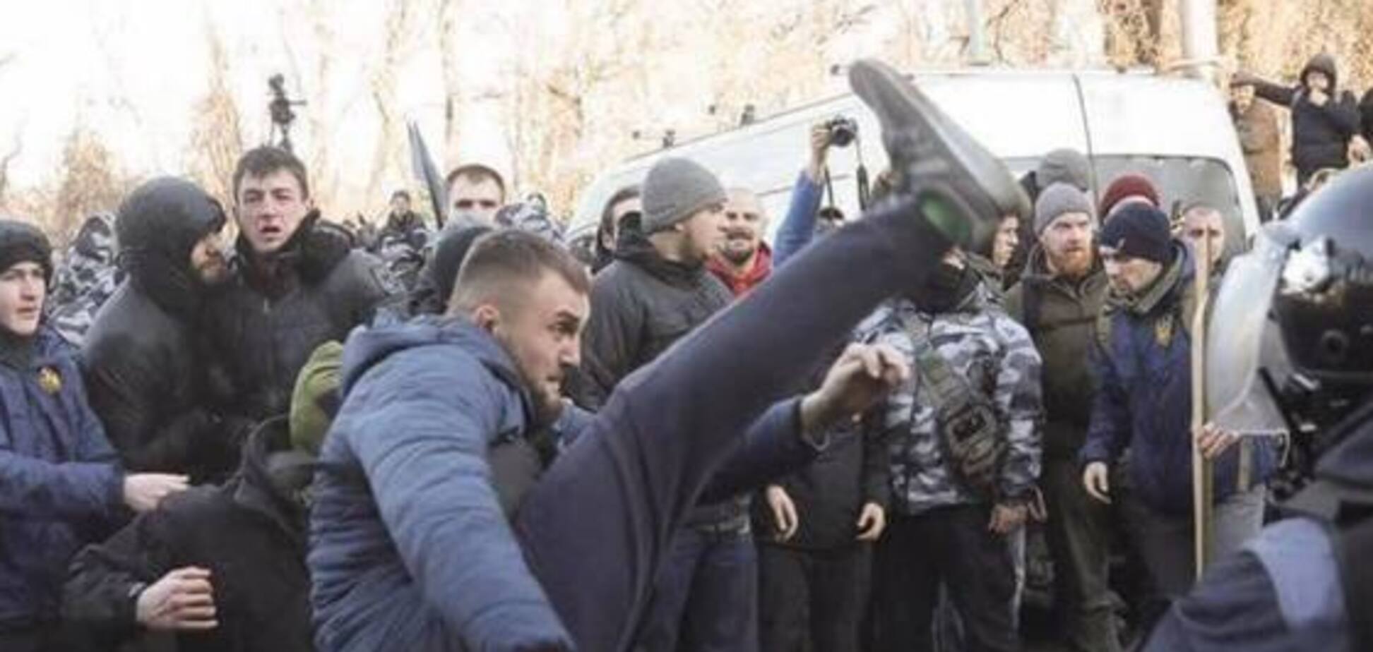 Іван Старостенко на мітингу