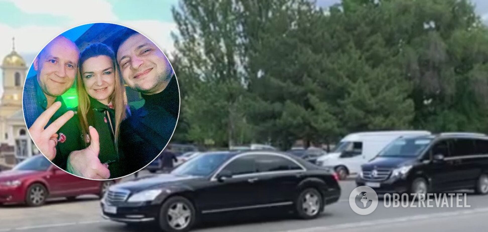 Кортеж Зеленского снова попал на видео