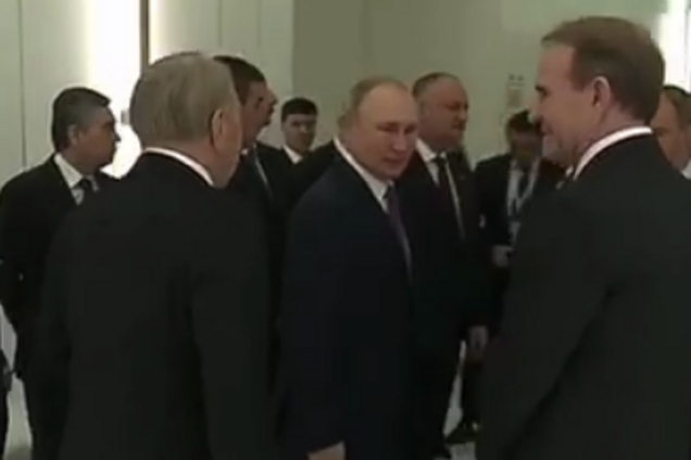 "Много не пейте": Путин публично подколол Медведчука и Назарбаева. Видеофакт