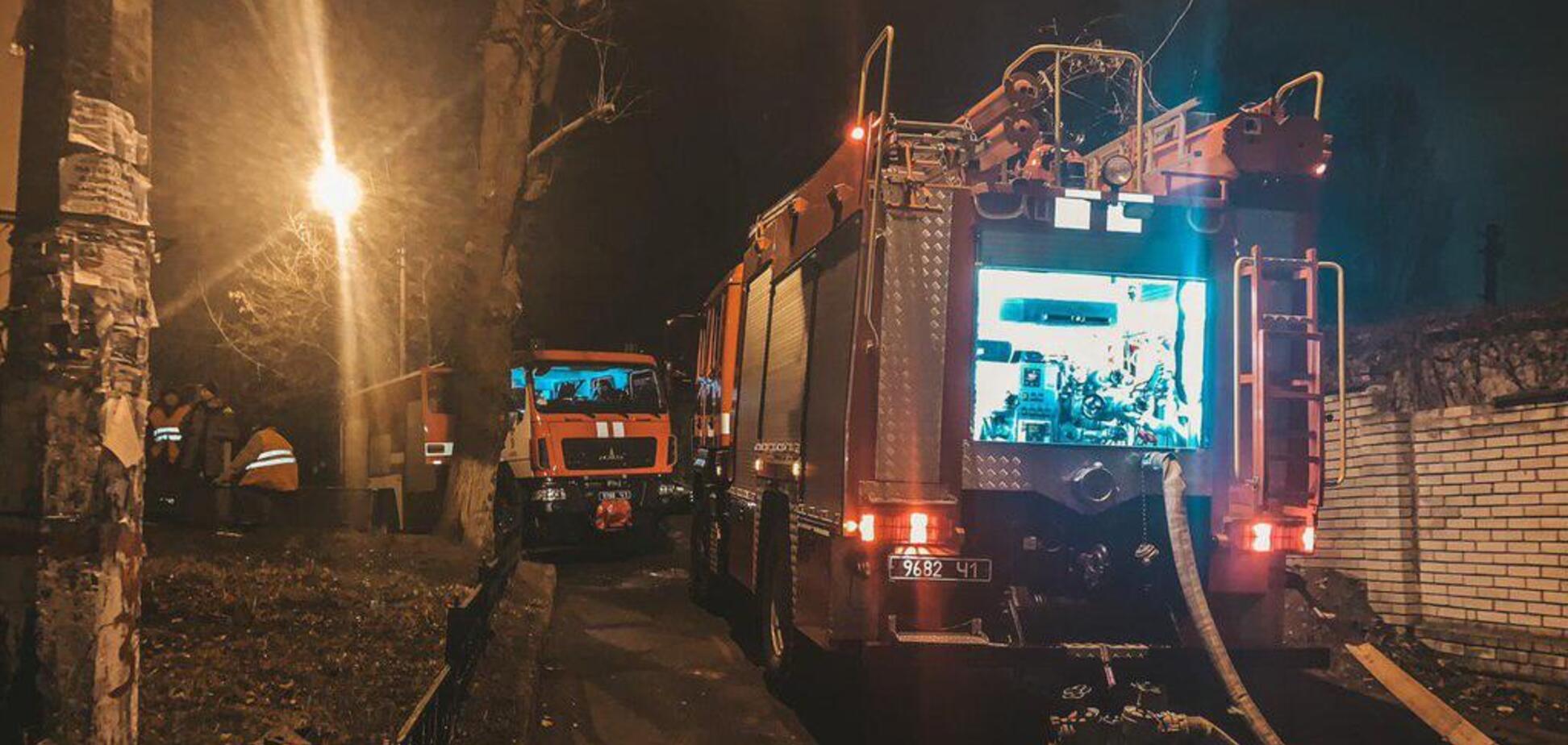 В Киеве вспыхнул пожар в общежитии