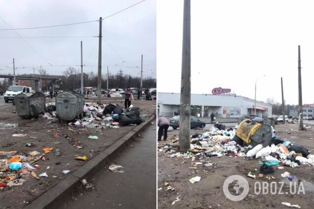 У мережі показали гори сміття посеред Києва