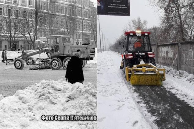 Київ у снігу: в мережі показали раритетні фото прибирання міста взимку