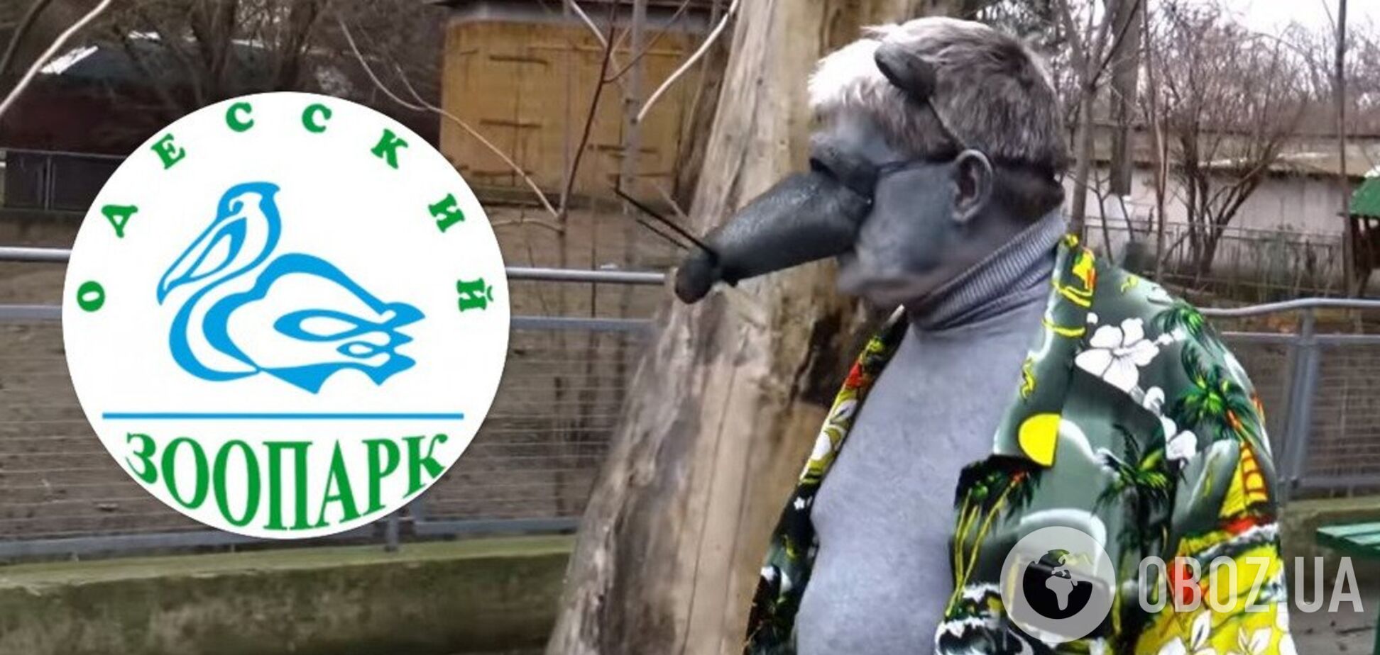 Директор Одесского зоопарка снял видео, нарядившись крысой