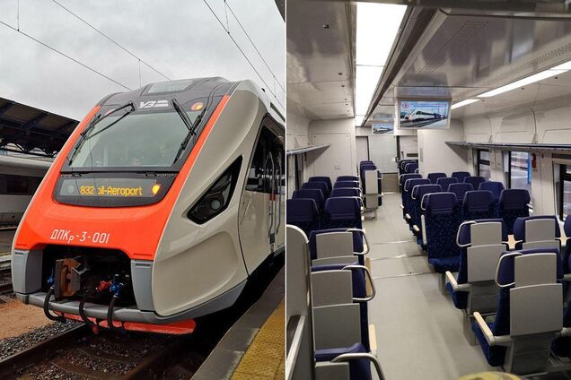 'Укрзалізниця' запустила потяг українського виробництва в 'Бориспіль'