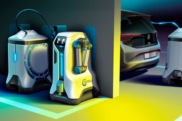 В Германии электромобили начнут заряжать роботы: что придумали инженеры Volkswagen