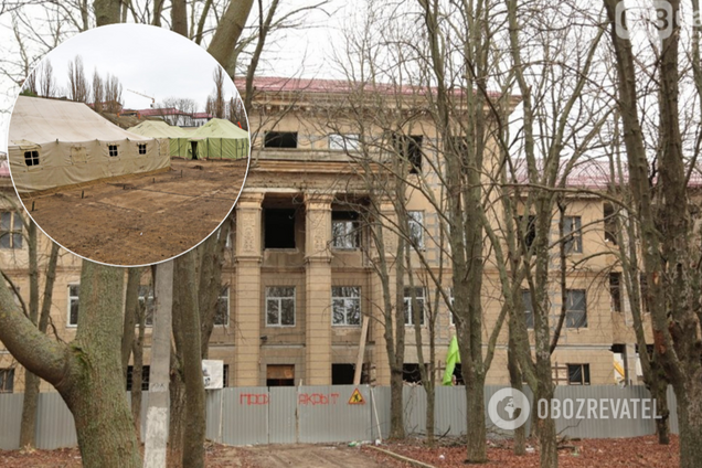 Жодних наметів: скандал із виселенням штабу ВМС в Одесі виявився фейком