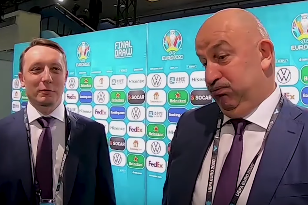 'Что будете чувствовать, проиграв Украине?' Черчесова потроллили на жеребьевке Евро-2020