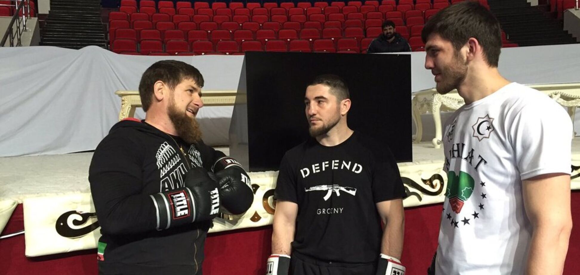 Рамзан Кадиров (зліва)