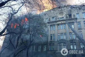 Пожежа в одеському коледжі