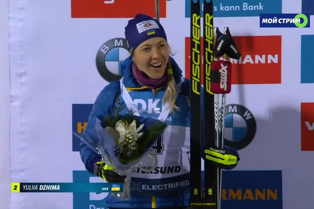 З'явилося відео церемонії нагородження Джими на Кубку світу з біатлону