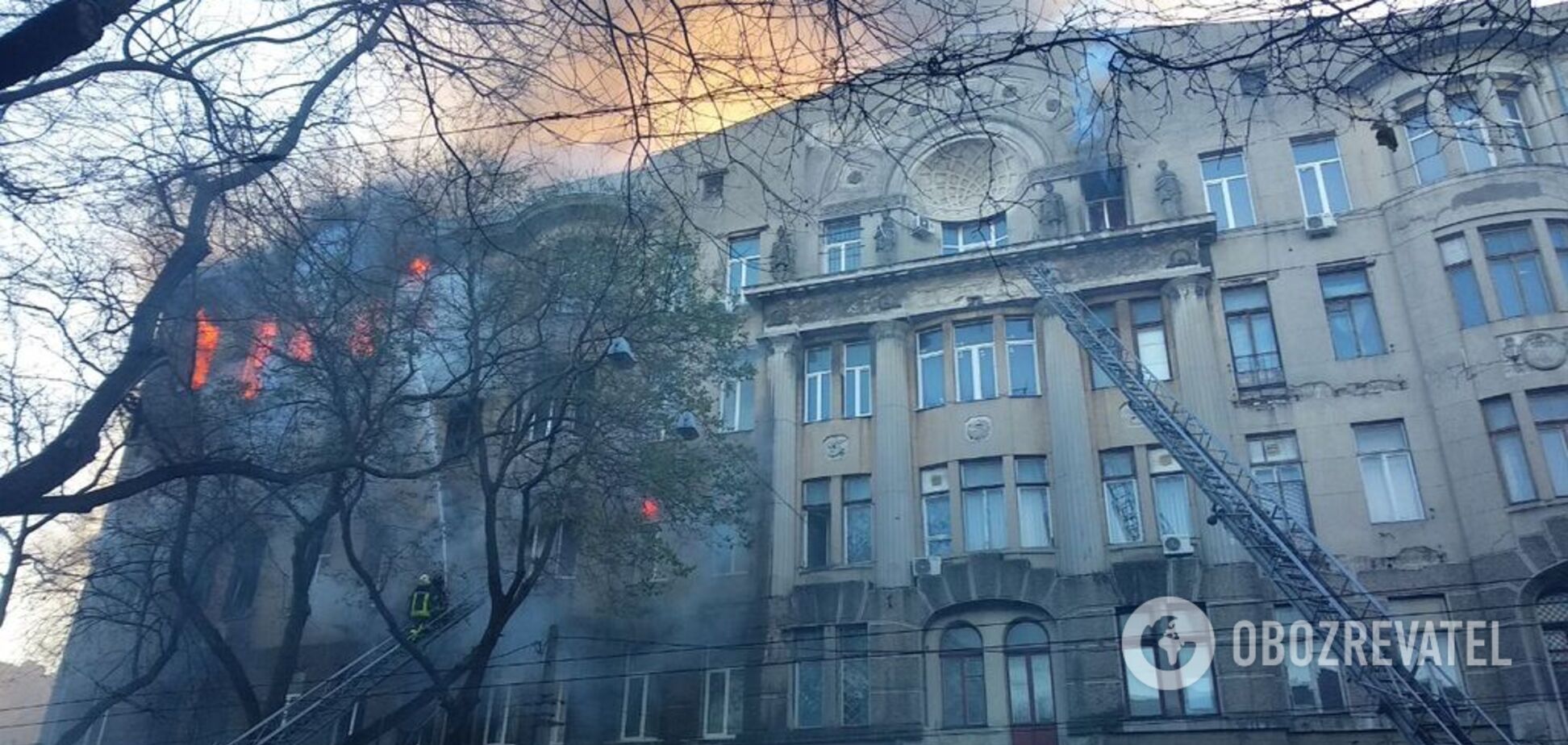 Пожар в одесском колледже: под завалами найдено второе тело