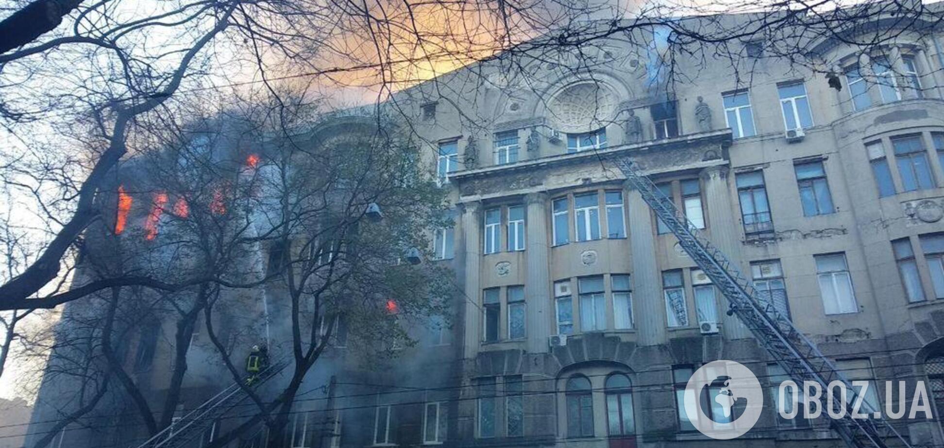 У справі про пожежу в одеському коледжі з'явилися підозрювані