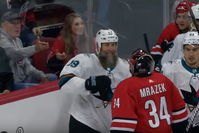 Игрок НХЛ одним ударом отправил в нокаут вратаря - опубликовано видео