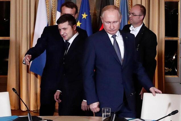Зеленский и Путин на 'нормандской' встрече