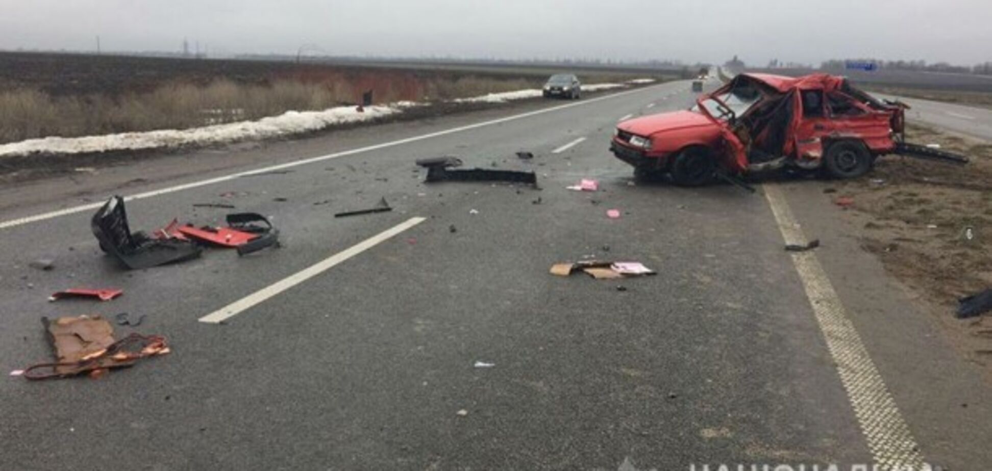 Смертельное ДТП: в Запорожской области произошло лобовое столкновение легкового авто и фуры
