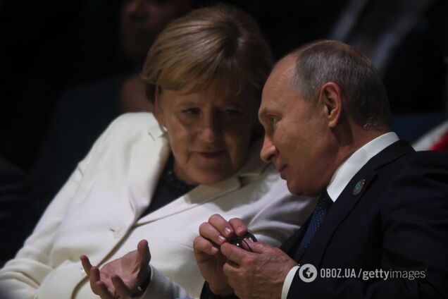 Обговорили Донбас і "формулу Штайнмаєра": Путін і Меркель провели переговори