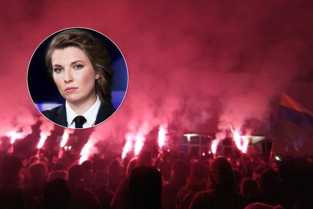 ''Нацики беснуются'': пропагандистка Скабеева вскипела из-за акции ''Бандера, вставай!'' в Киеве