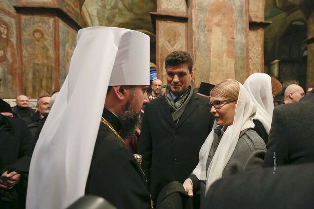 Юлія Тимошенко взяла участь в літургії та чині інтронізації Предстоятеля ПЦУ