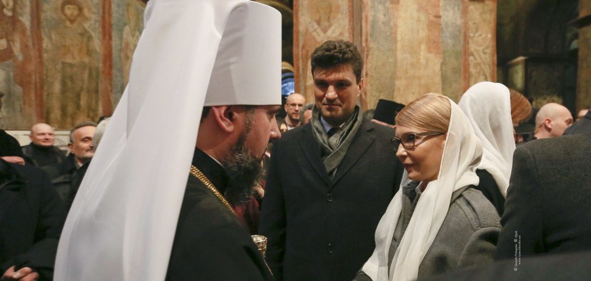 Юлия Тимошенко приняла участие в литургии и чине интронизации Предстоятеля ПЦУ