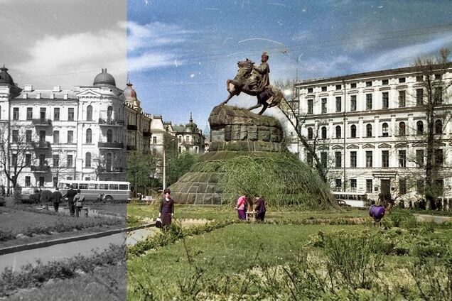 Нейросеть раскрасила старые фото Киева: что из этого вышло
