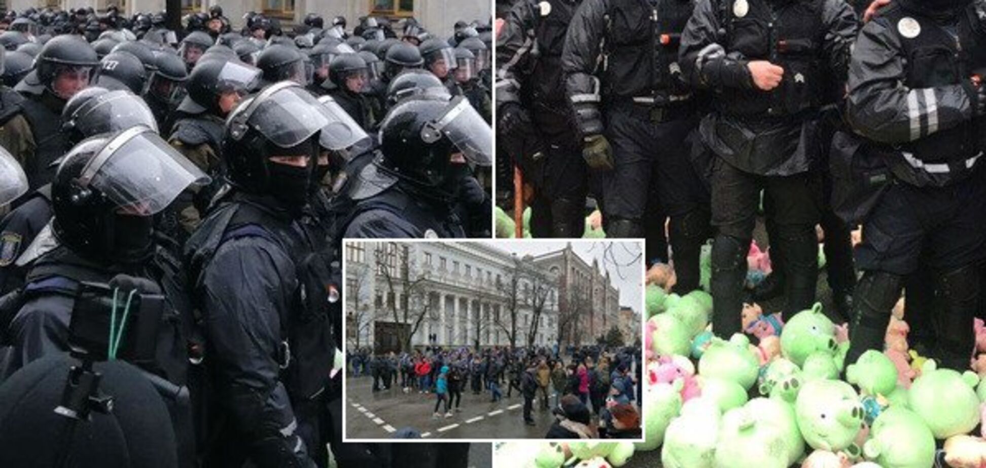 В Киеве прошла массовая акция, на улицы вывели полицейских и бронетехнику: подробности