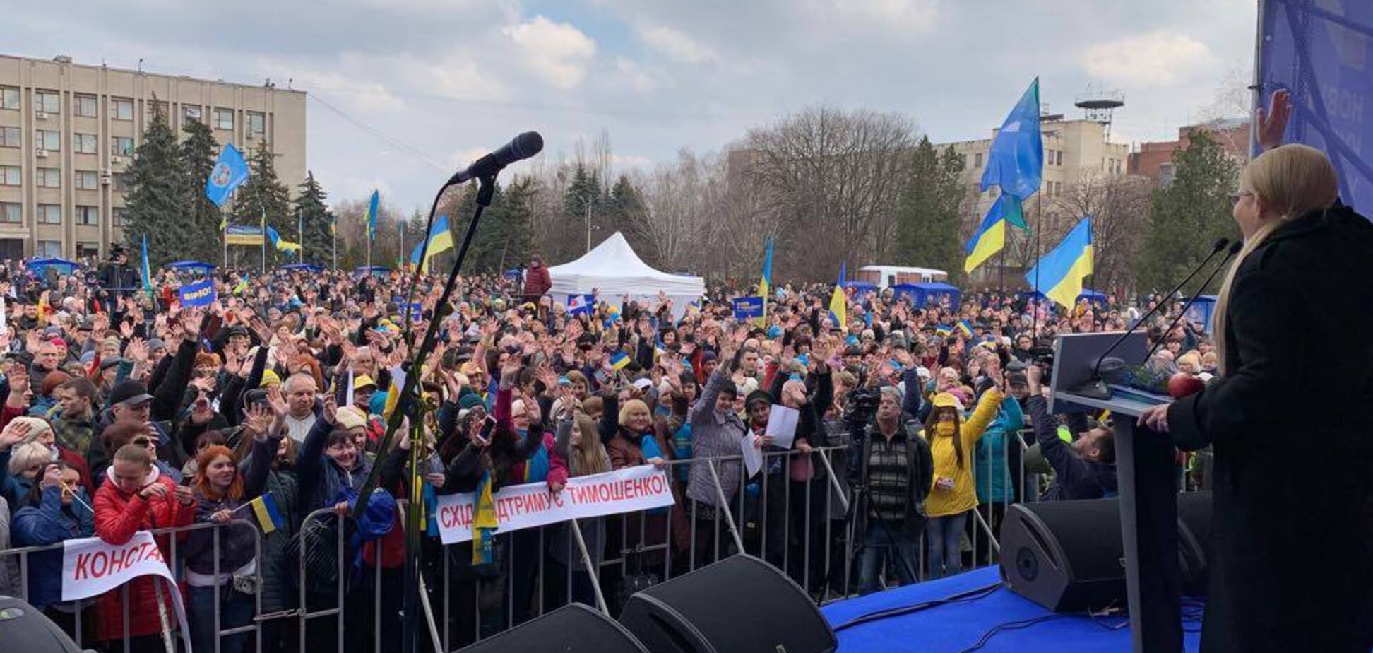 Тимошенко у Слов’янську: щоб досягти миру, ми маємо об’єднатися та діяти