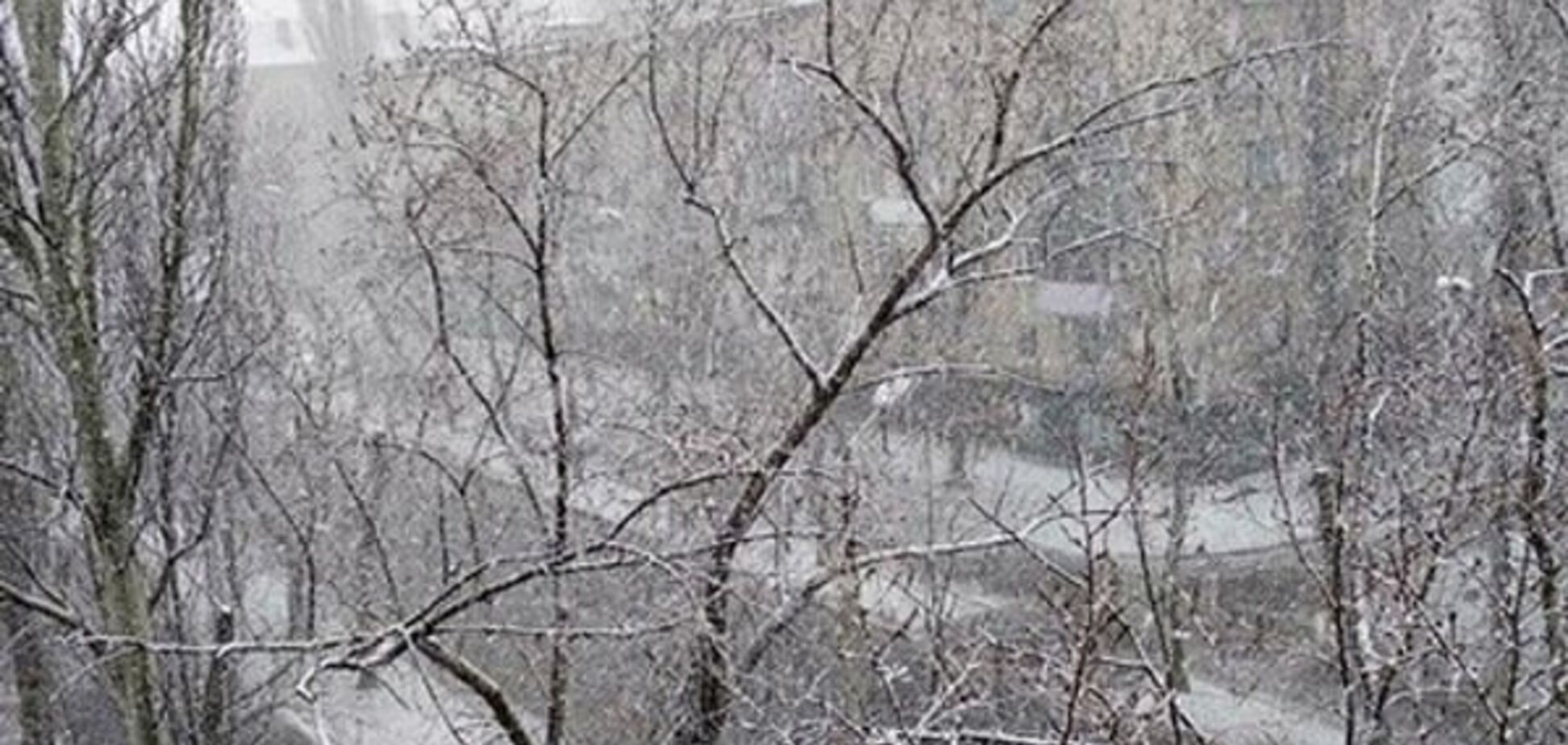 Захоплений Донецьк засипало снігом: вражаючі фото