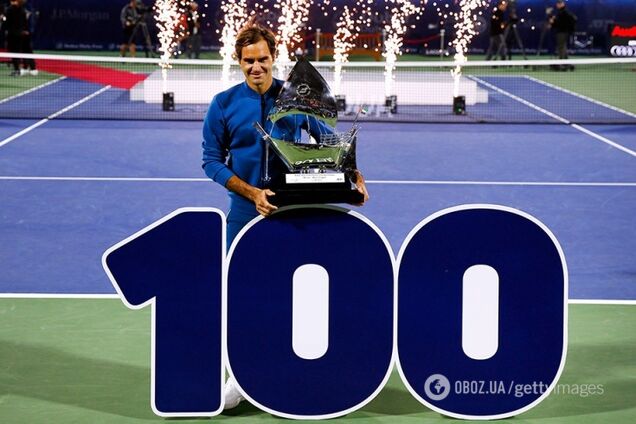 Роджер Федерер установил впечатляющее достижение мирового тенниса