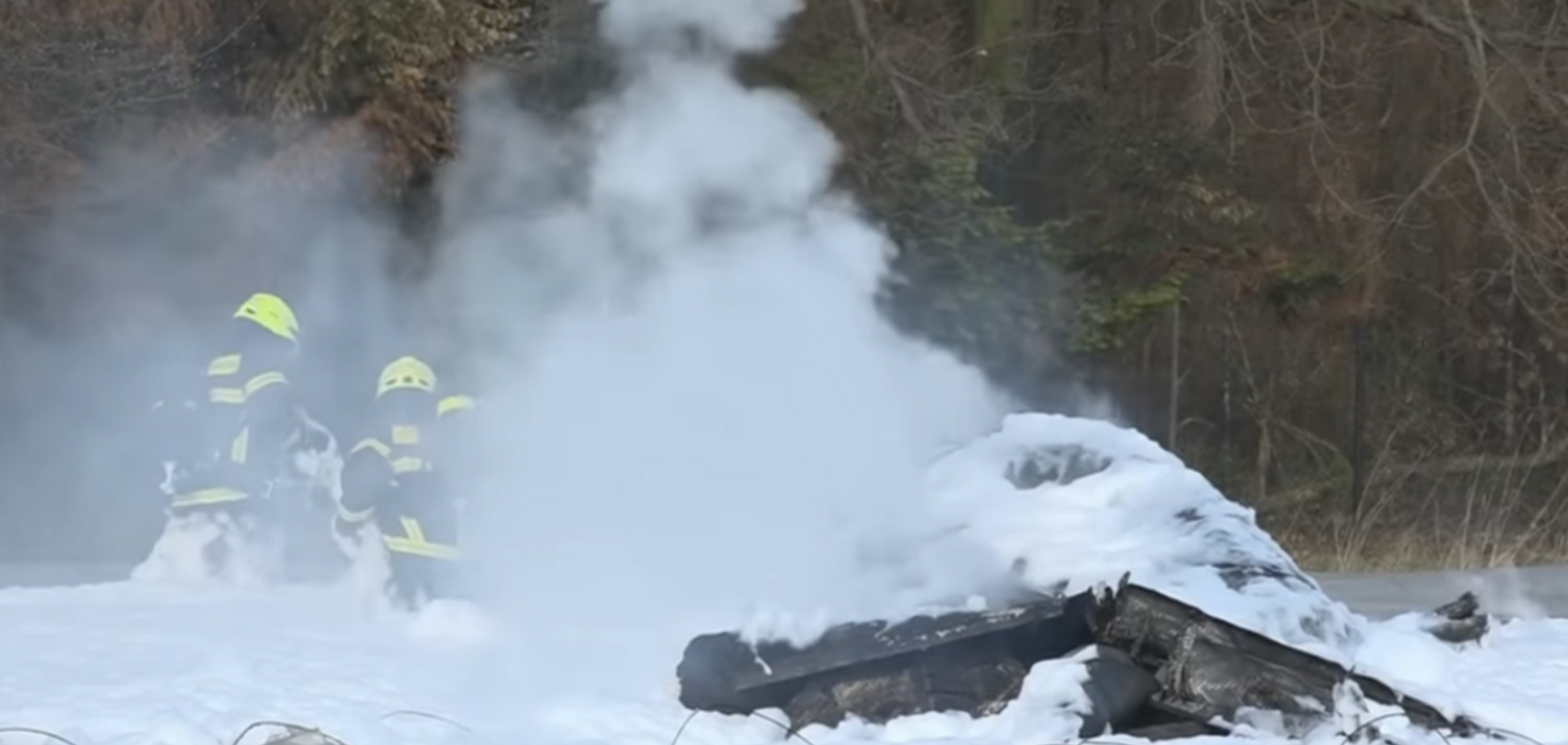 Загибель росіян у Німеччині: з'явилося відео з місця авіакатастрофи