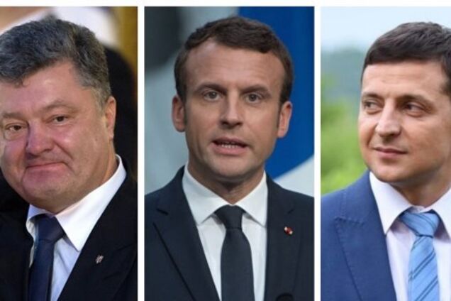 Зеленский и Порошенко встретились с Макроном: все подробности