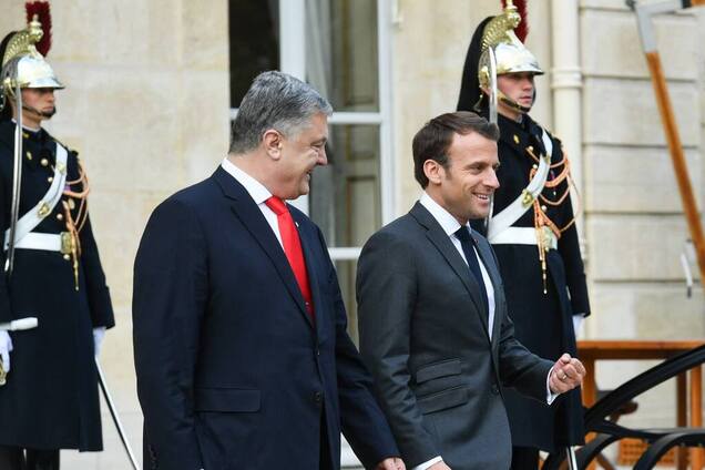 Порошенко и Макрон