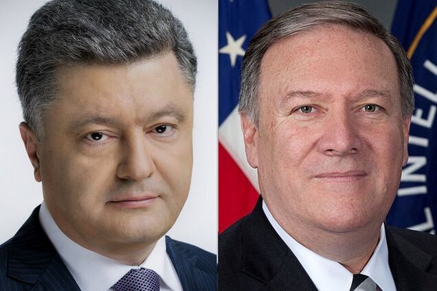 Донбас, ПриватБанк і ув'язнені моряки: Порошенко обговорив із Помпео ситуацію в Україні
