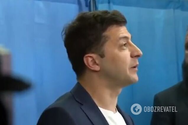 'Діти, яєчня і Eminem': Зеленський проголосував на виборах президента