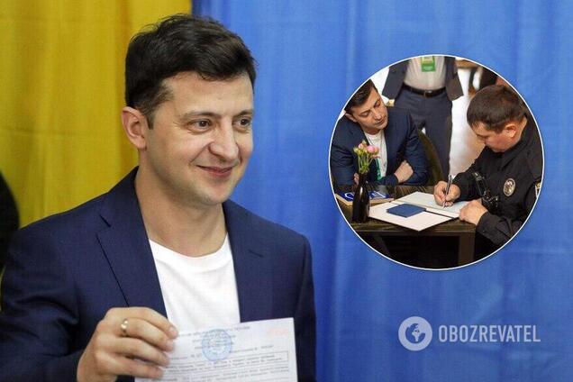 Зеленский отличился выходкой на избирательном участке: полиция отреагировала