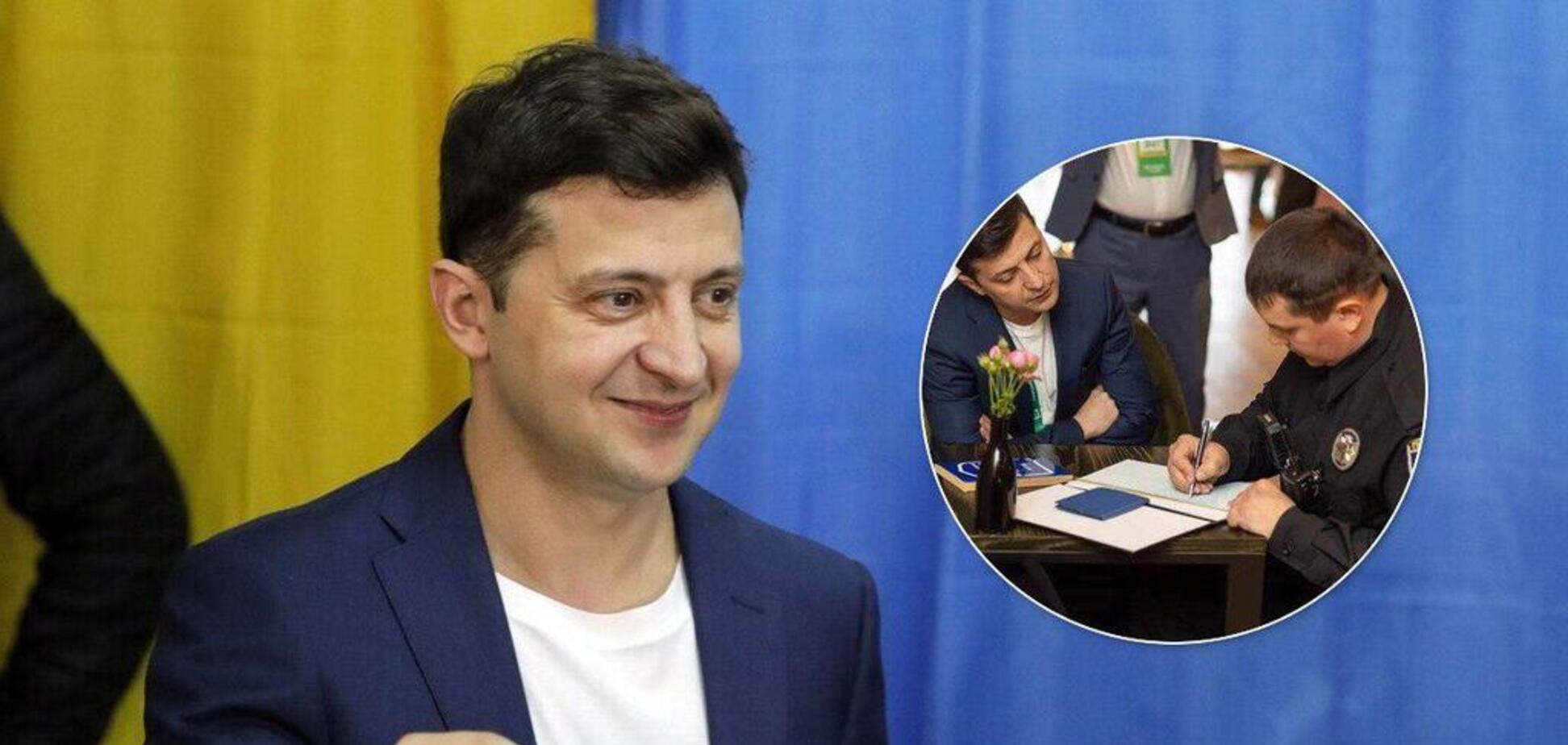 Зеленский отличился выходкой на избирательном участке: полиция отреагировала