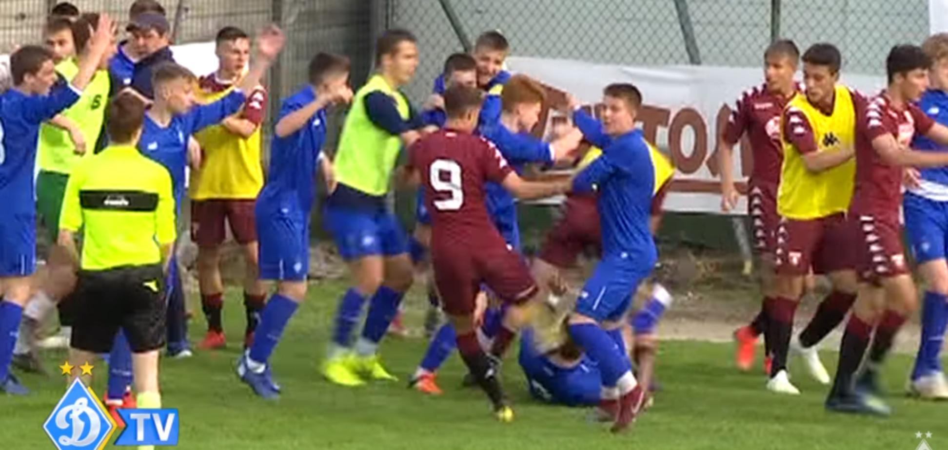 Італійці спровокували грандіозну бійку з футболістами 'Динамо' U-17
