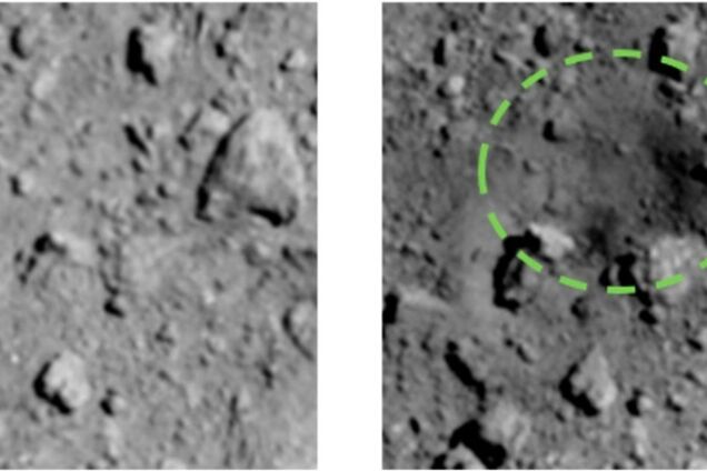 В космосе взорвали бомбу: рукотворный кратер попал на фото
