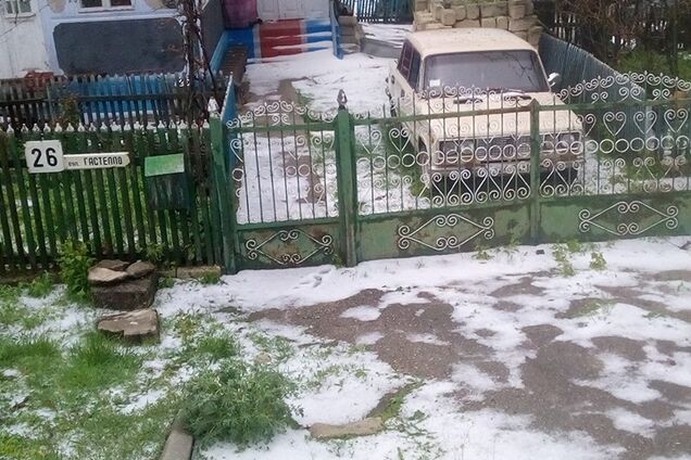 'Я в шоці': в Чернівецькій області раптово випав сніг. Фото