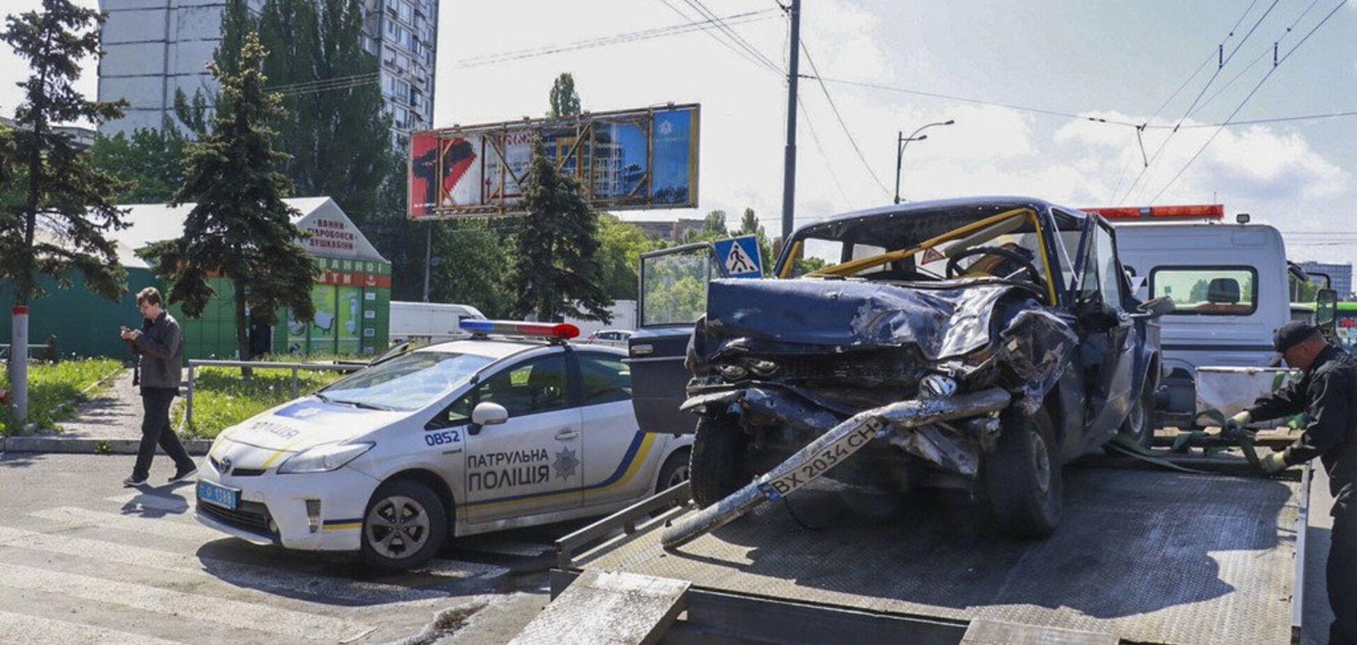 Поверталися з навчань ООС: у Києві насмерть розбилися двоє військових