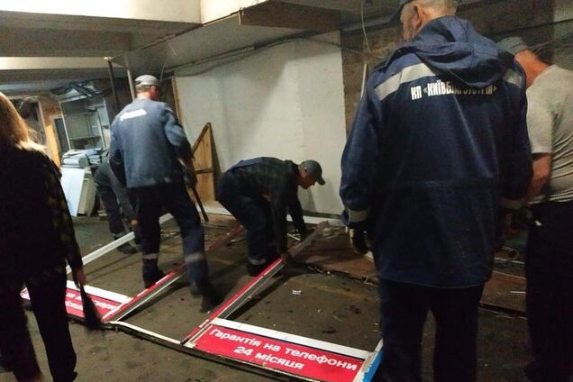 В центре Киева разгромили незаконные МАФы: фото