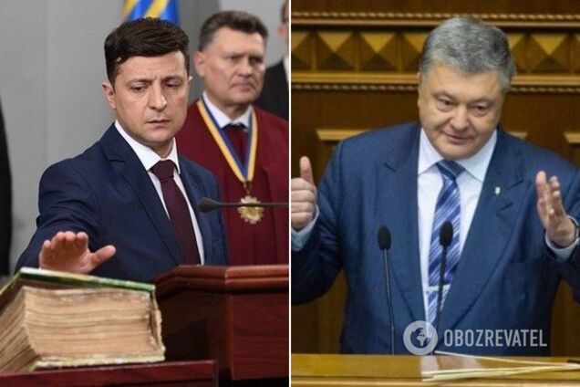 Петр Порошенко и Владимир Зеленский