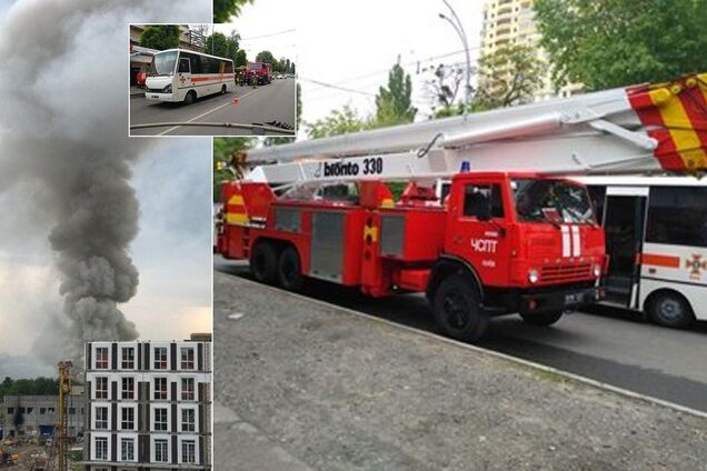 Пожар в Киеве