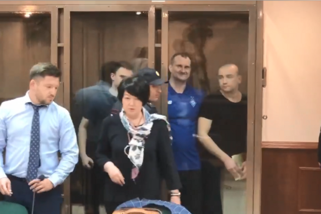 Пленные украинские моряки