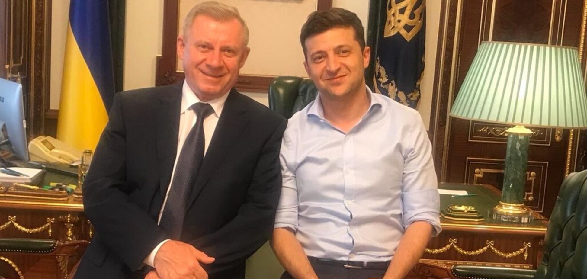 Яків Смолій та Володимир Зеленський